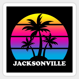 Jacksonville Florida - Palm Tree Sticker